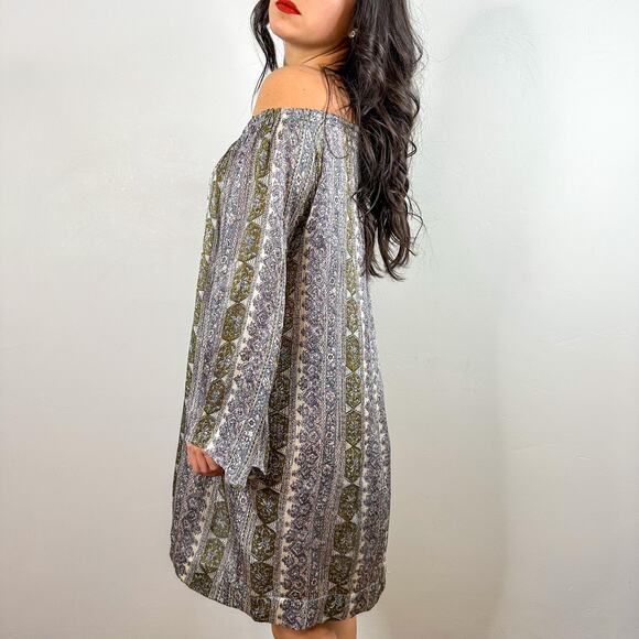 Calypso St. Barth Paisley Off the Shoulder Lightweight Dress - Picture 2 of 7